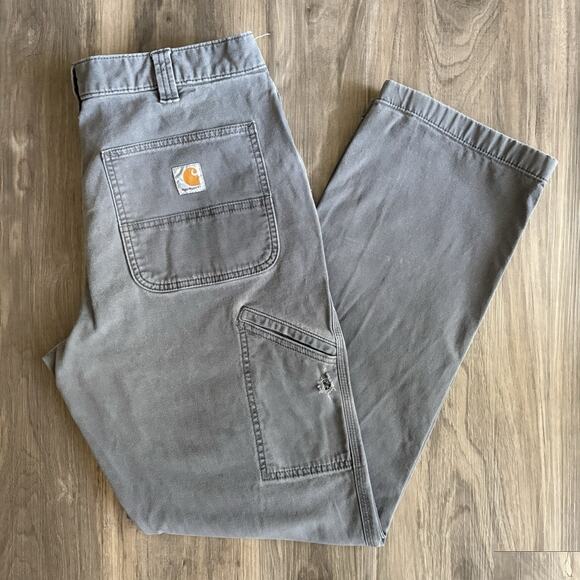 Carhartt Relaxed Fit Canvas Rugged Wear Pants Men's Size 32x32 Gray 102291-039 - Picture 1 of 9